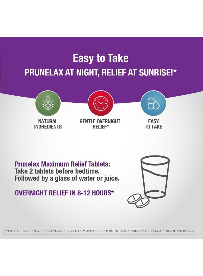 Prunelax Ciruelax Maximum Relief Natural Laxative for Occasional Constipation, 100 Tablets - Image 4